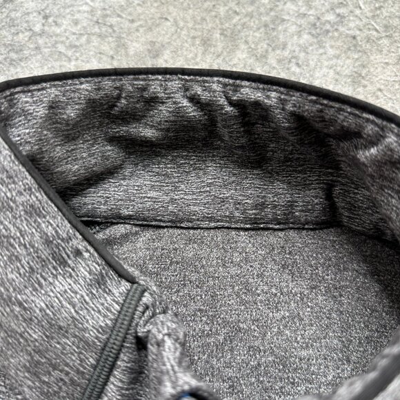 Lululemon Surge 1/2 Zip Pullover Men L Gray Solid Long Sleeve b157 - Picture 5 of 14